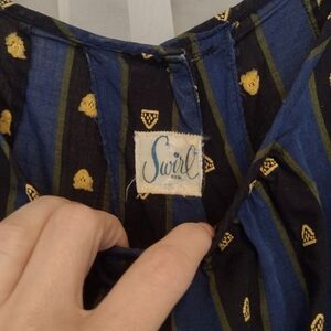 Vintage Swirl Wrap Dress